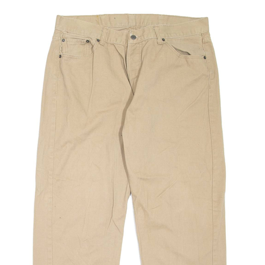 LEVI'S 501 Jeans Mens Beige Regular Straight W37 L28