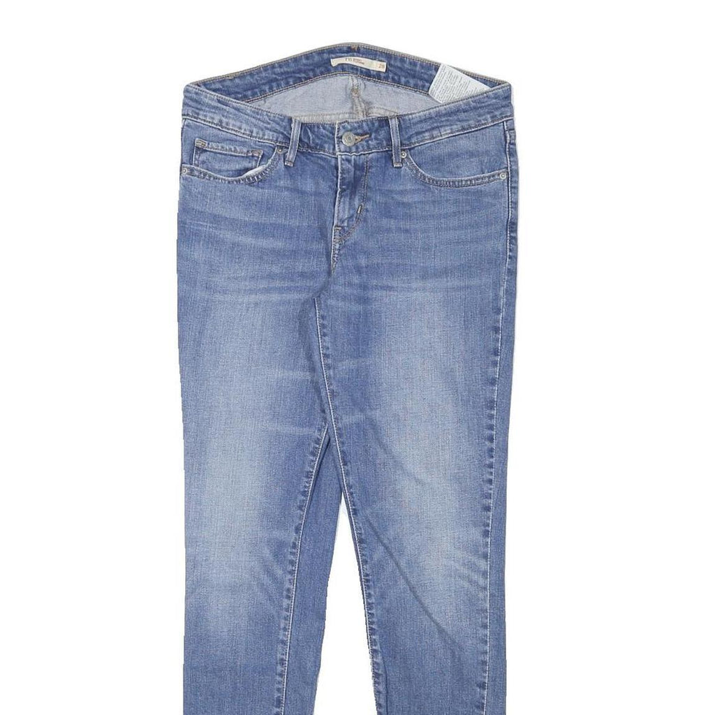 LEVI'S Womens Jeans Blue Slim Skinny Denim Medium W28 L28 Cotton Blend Zip