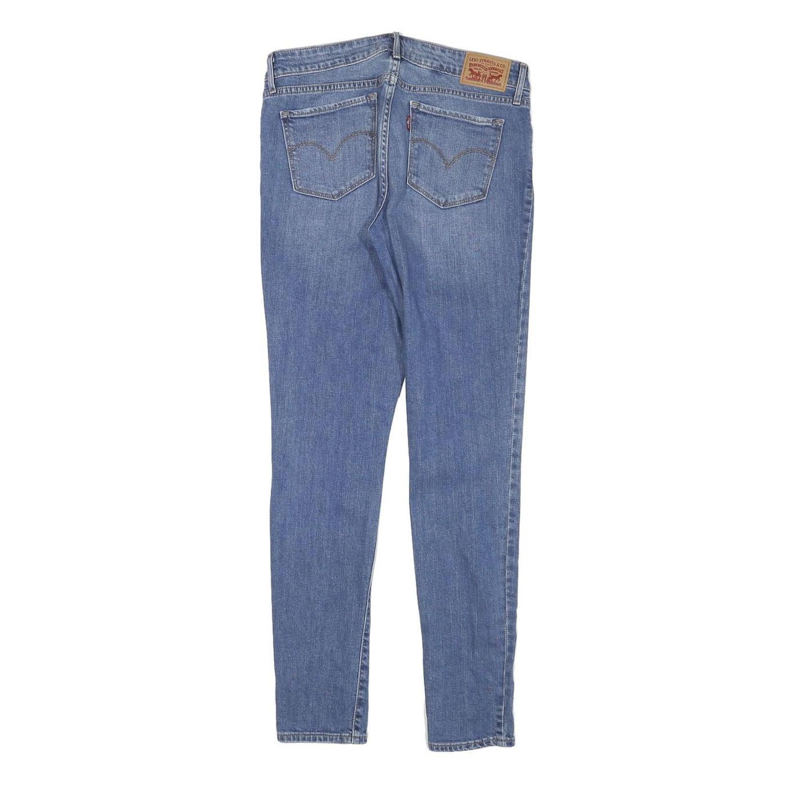 LEVI'S Womens Jeans Blue Slim Skinny Denim Medium W28 L28 Cotton Blend Zip