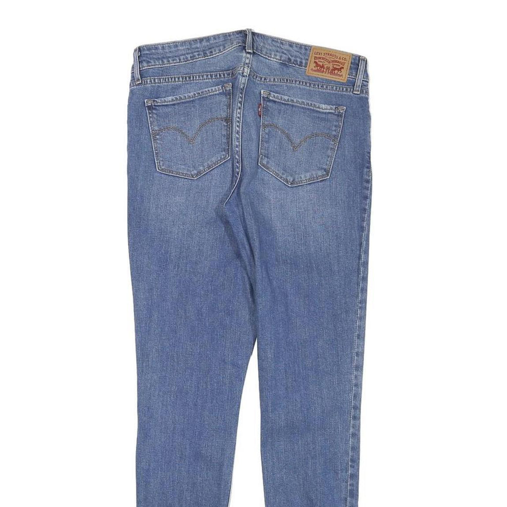 LEVI'S Womens Jeans Blue Slim Skinny Denim Medium W28 L28 Cotton Blend Zip