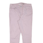 SEVEN7 Womens Cotton Blend Pink Slim Skinny Trousers W32 L28 Stylish Comfort
