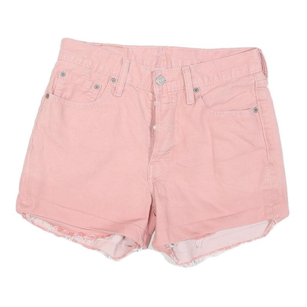 LEVI'S Womens Shorts Pink Casual Cut-Off M W28 Denim Cotton Blend