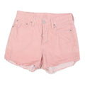 LEVI'S Womens Shorts Pink Casual Cut-Off M W28 Denim Cotton Blend