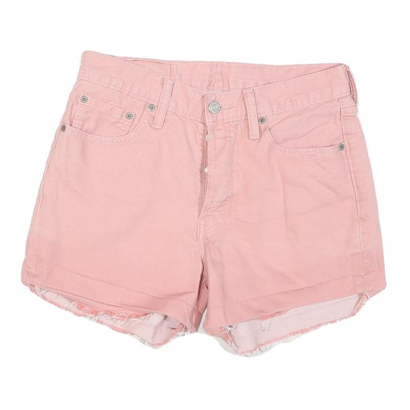 LEVI'S Womens Shorts Pink Casual Cut-Off M W28 Denim Cotton Blend
