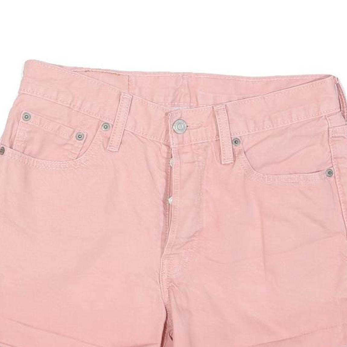 LEVI'S Womens Shorts Pink Casual Cut-Off M W28 Denim Cotton Blend