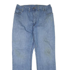 CARHARTT Mens Jeans Blue Regular Straight Denim Medium W38 L32 Durable Workwear