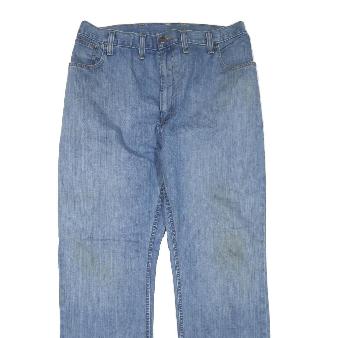 CARHARTT Mens Jeans Blue Regular Straight Denim Medium W38 L32 Durable Workwear