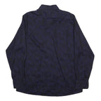 DUCHAMP Mens Blue Shirt XL Cotton Long Sleeve Button Plain Stylish Casual
