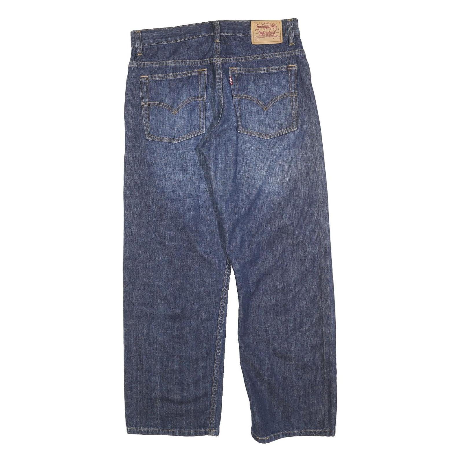 LEVI'S 577 Womens Relaxed Straight Denim Medium W32 L28 Comfortable Cotton Blend