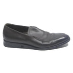GUCCI Mens Leather Loafers Black UK 7.5 Elegant Formal Footwear