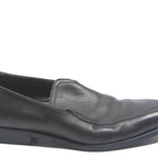 GUCCI Mens Leather Loafers Black UK 7.5 Elegant Formal Footwear