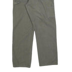 DICKIES Mens Jeans Green Relaxed Straight Denim W38 L32 Workwear Zip Closure