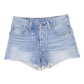 LEVI'S Womens Shorts Blue Denim Cut-Off XS W28 Casual Summer Style