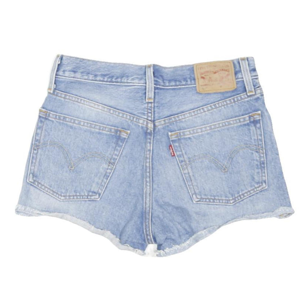 LEVI'S Womens Shorts Blue Denim Cut-Off XS W28 Casual Summer Style
