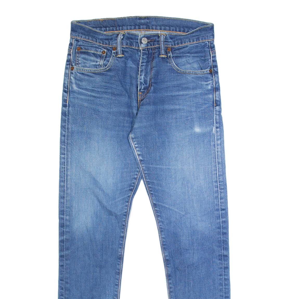 LEVI'S 520 Mens Jeans Blue Regular Tapered Stone Wash W28 L32
