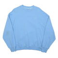 LEVI'S Womens Blue Crew Neck Sweatshirt S Cotton Blend Casual Pullover