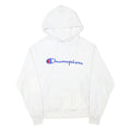 CHAMPION Mens White Hoodie M Cotton Blend Pullover Sweatshirt