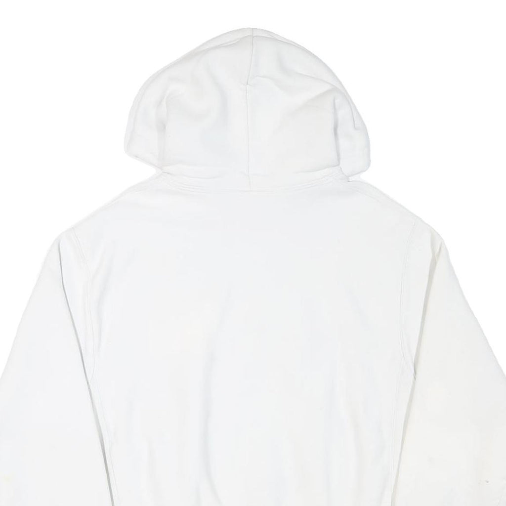 CHAMPION Mens White Hoodie M Cotton Blend Pullover Sweatshirt