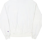 CHAMPION Mens White Hoodie M Cotton Blend Pullover Sweatshirt