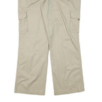 DICKIES Womens Cotton Blend Beige Relaxed Cargo Trousers W38 L31 Workwear Zip