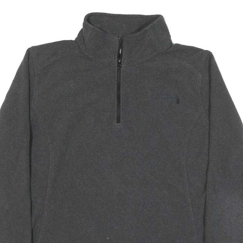 THE NORTH FACE Womens Grey Pullover Plain Crew Neck Knit L Polyester Blend