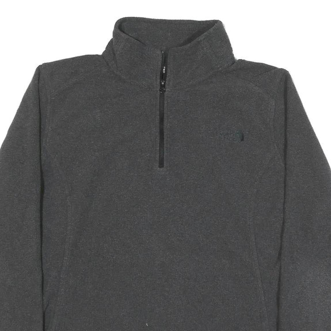 THE NORTH FACE Womens Grey Pullover Plain Crew Neck Knit L Polyester Blend