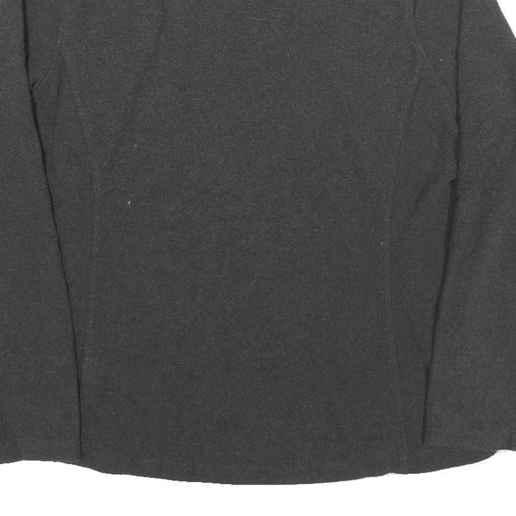 THE NORTH FACE Womens Grey Pullover Plain Crew Neck Knit L Polyester Blend