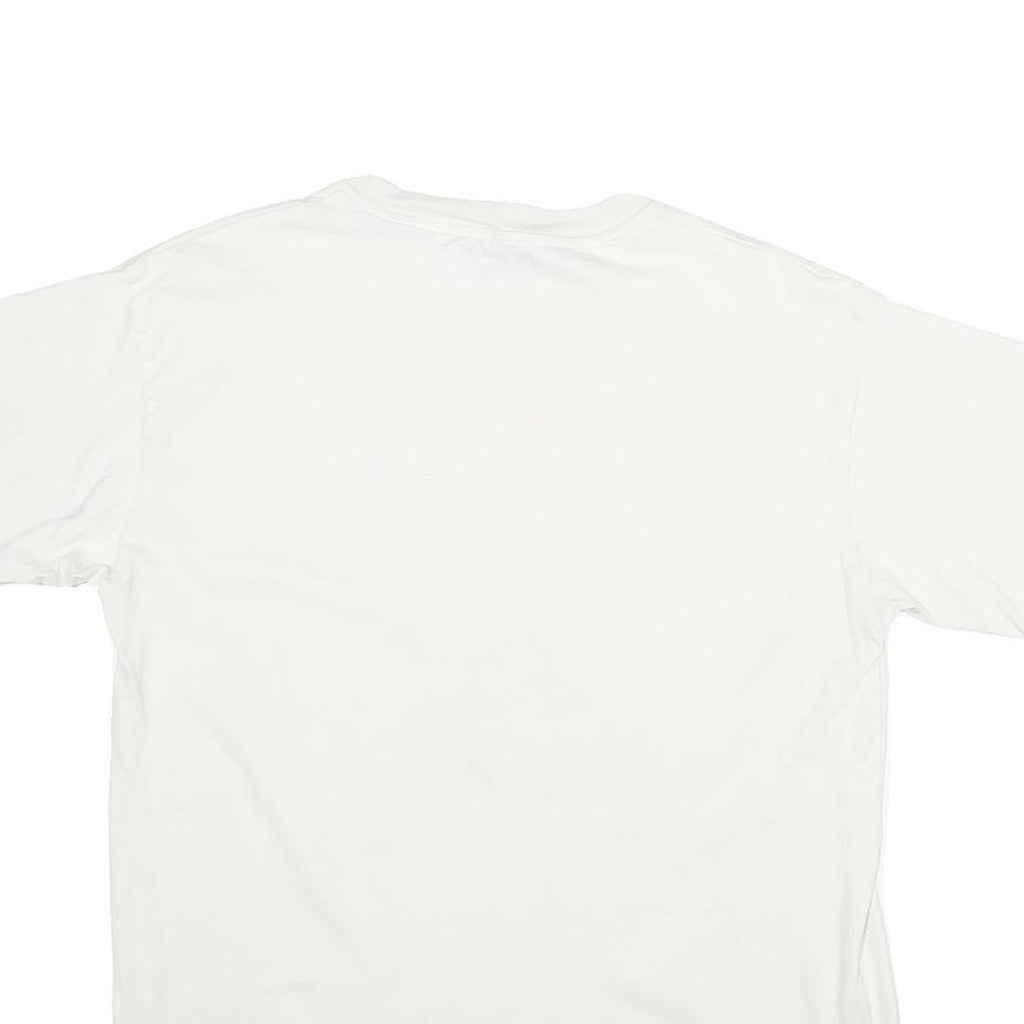 CAT Mens White Power Truck Graphic T-Shirt S Short Sleeve Crew Neck Workwear