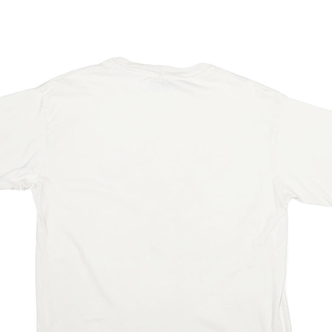 CAT Mens White Power Truck Graphic T-Shirt S Short Sleeve Crew Neck Workwear