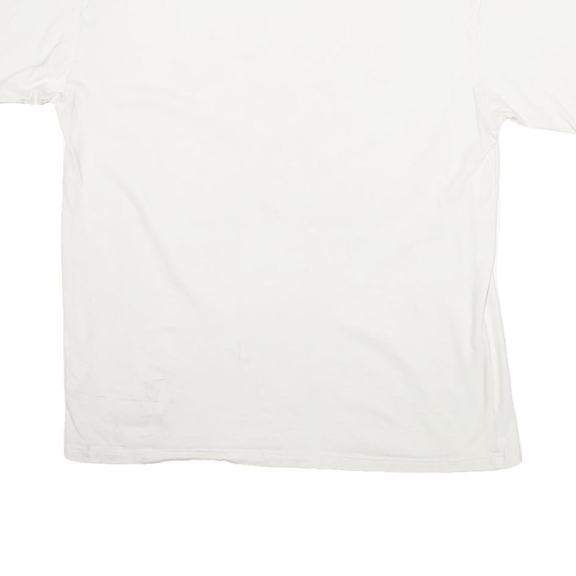 CAT Mens White Power Truck Graphic T-Shirt S Short Sleeve Crew Neck Workwear