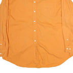 GAP Mens Orange Button-Down Cotton Shirt XL Casual Long Sleeve Classic Fit
