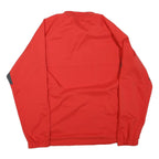 NIKE Mens Red & Grey Athletic Zip Jacket L Polyester Blend Sportswear Training