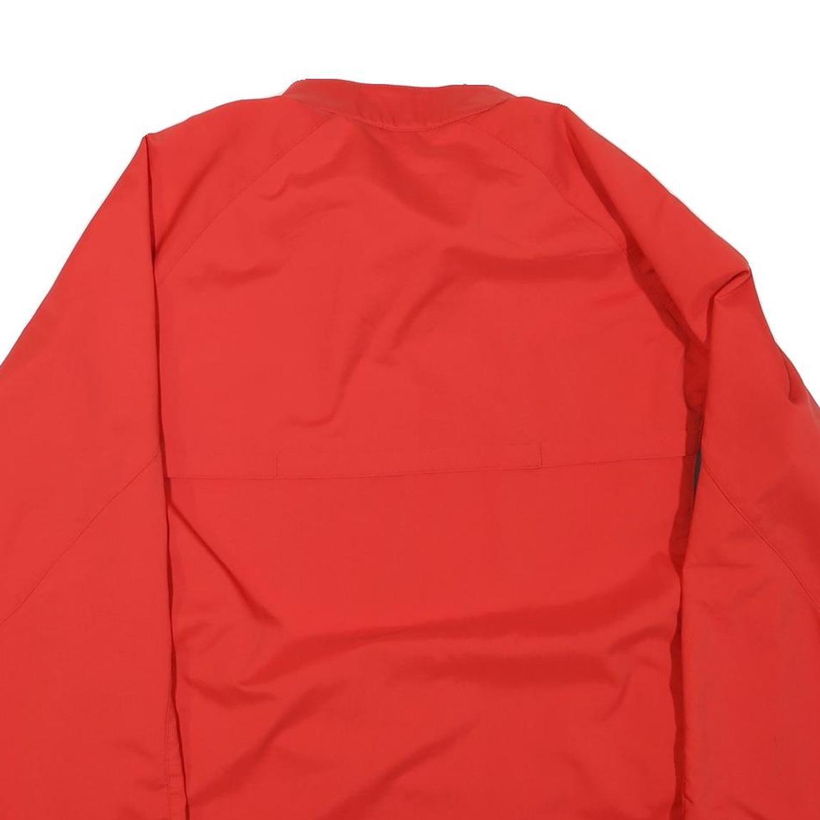 NIKE Mens Red & Grey Athletic Zip Jacket L Polyester Blend Sportswear Training