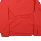 NIKE Mens Red & Grey Athletic Zip Jacket L Polyester Blend Sportswear Training