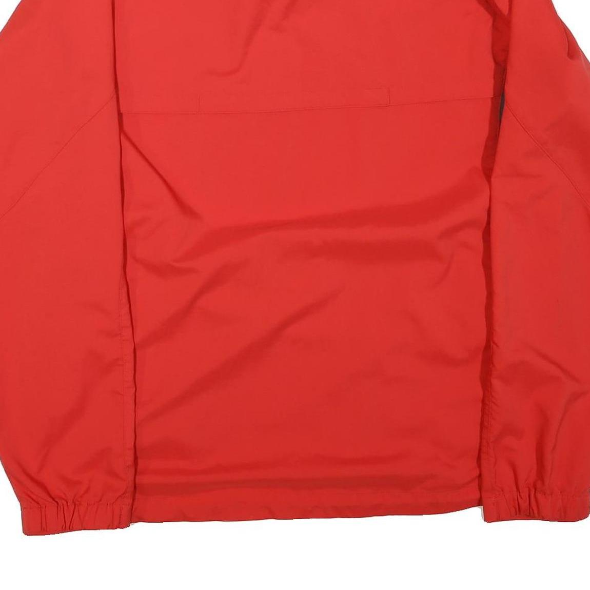 NIKE Mens Red & Grey Athletic Zip Jacket L Polyester Blend Sportswear Training