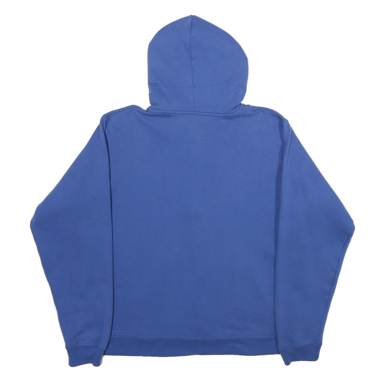 NFL Womens Blue Colts Full Zip Hoodie XL Drawstring Casual Sportswear