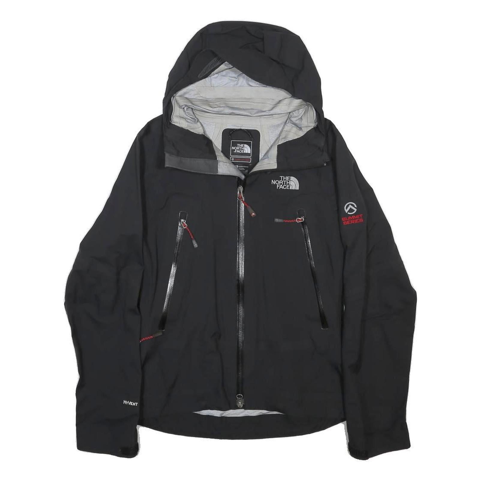 THE NORTH FACE Womens Black Summit Series Outdoor Jacket S Nylon Woven Zip