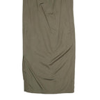 MAX MARA Womens Khaki Green Dress Cotton Blend Sleeveless Midi M Elegant Comfort