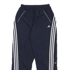 ADIDAS Womens Joggers Navy Blue & White Classic Tapered S W24 L29 Sportswear
