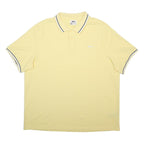 SLAZENGER Mens Yellow Short Sleeve Plain 3XL Polo Shirt Cotton Blend Casual