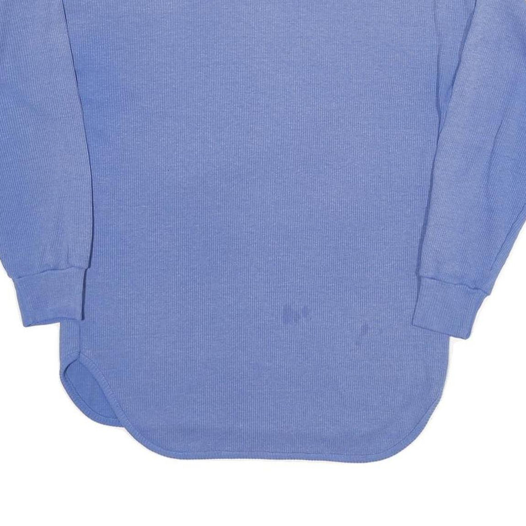 ADIDAS Take Off Mens Blue Long Sleeve Henley Neck T-Shirt S Cotton Blend Casual