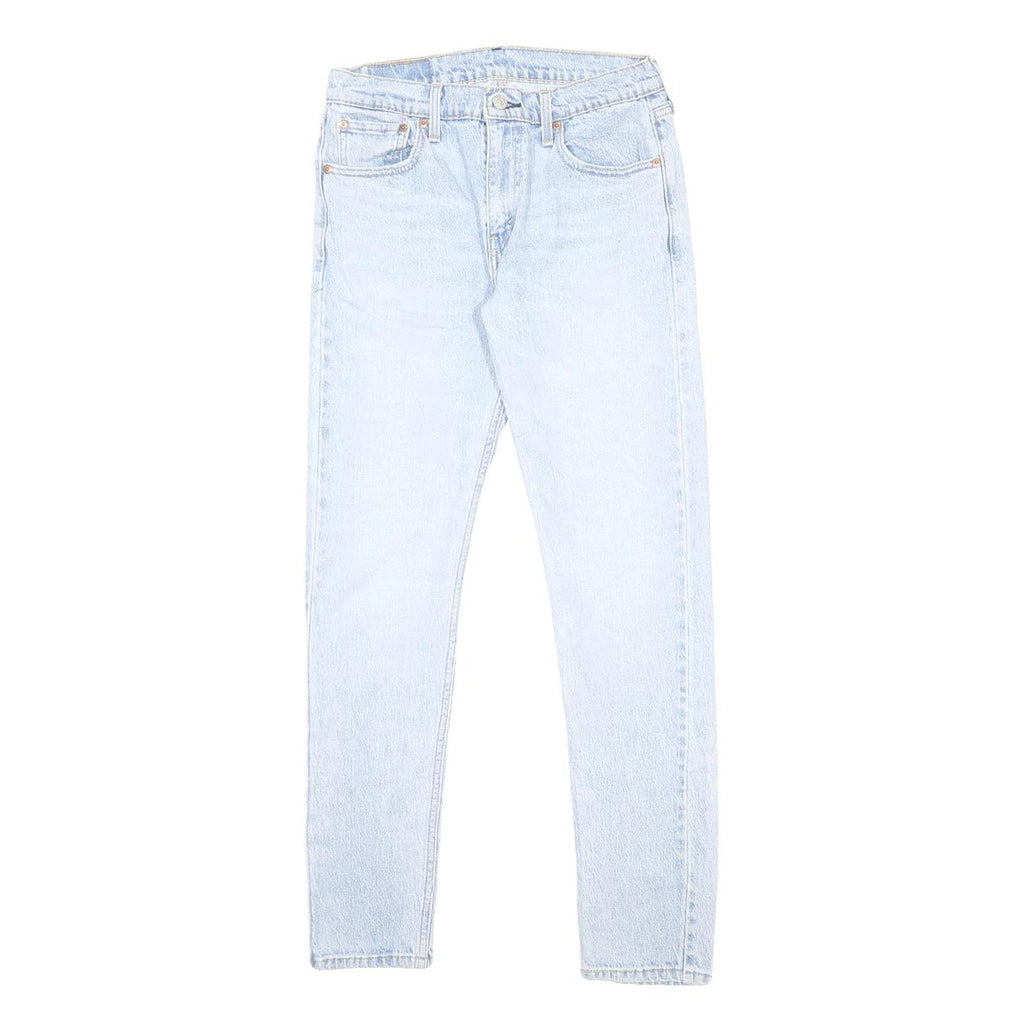 LEVI'S 512 Mens Jeans Blue Slim Skinny Denim Light W30 L32 Cotton Blend Zip