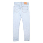 LEVI'S 512 Mens Jeans Blue Slim Skinny Denim Light W30 L32 Cotton Blend Zip
