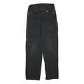 DICKIES Womens Regular Fit Black Denim Workwear Jeans W28 L29 Utility Pocket Zip