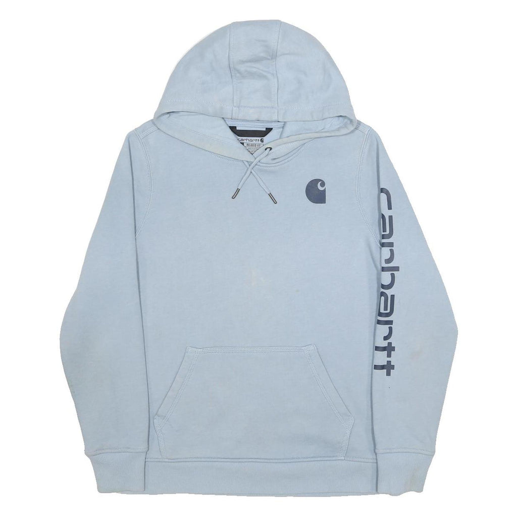 CARHARTT Womens Blue Hoodie L Cotton Blend Casual Pullover