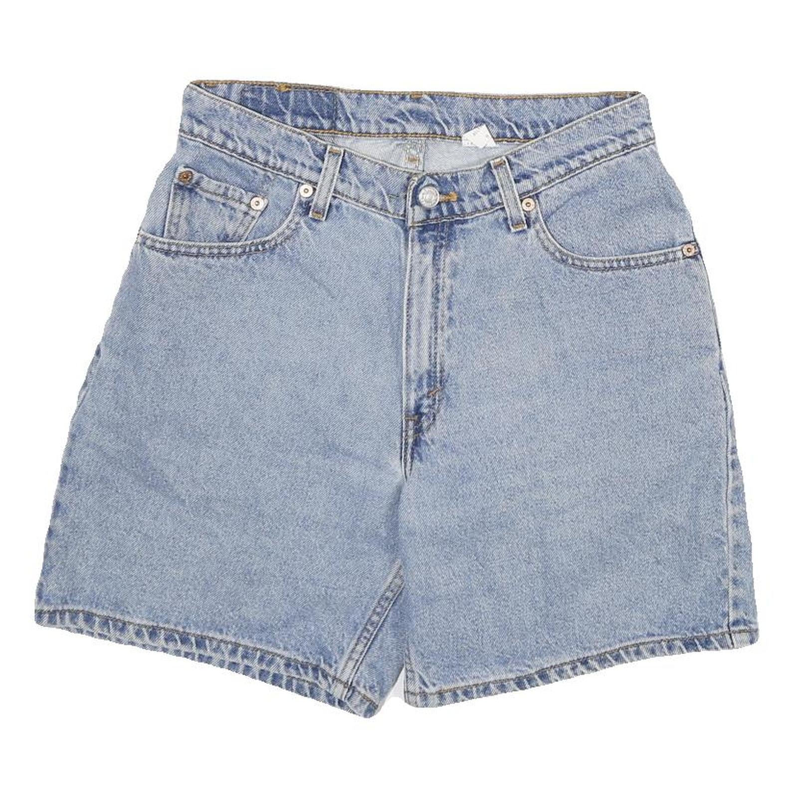 LEVI'S Womens Denim Blue Casual Shorts S W26 Vintage Style Cotton Blend