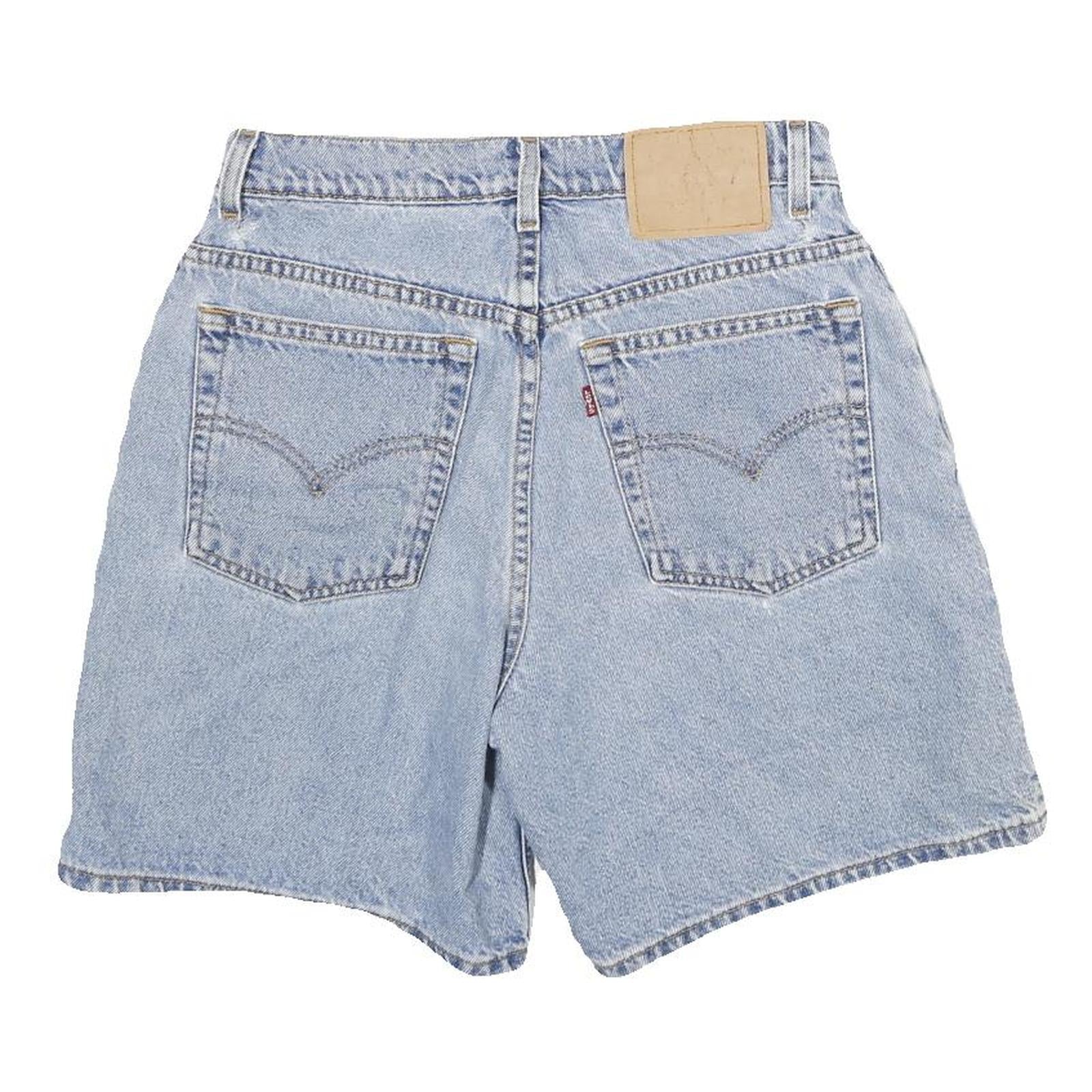 LEVI'S Womens Denim Blue Casual Shorts S W26 Vintage Style Cotton Blend