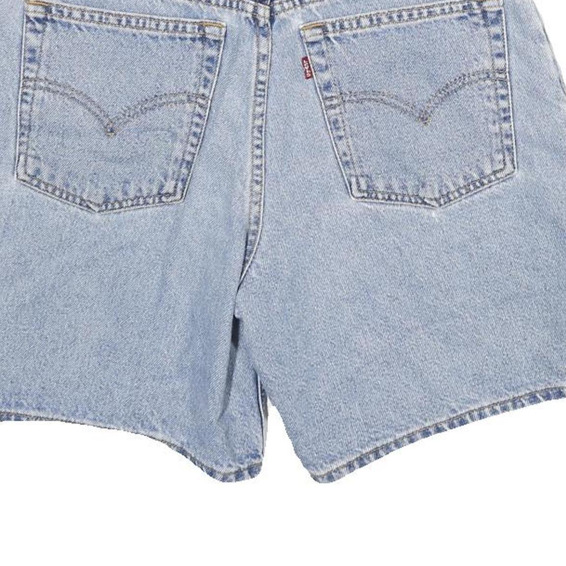 LEVI'S Womens Denim Blue Casual Shorts S W26 Vintage Style Cotton Blend