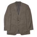 LAUREN RALPH LAUREN Womens Brown Wool Jacket M Woven Classic Button Closure