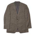 LAUREN RALPH LAUREN Womens Brown Wool Jacket M Woven Classic Button Closure